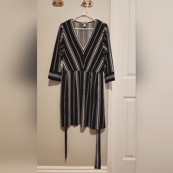 H&M Black and White Stripped Dress - Picture 2 of 5